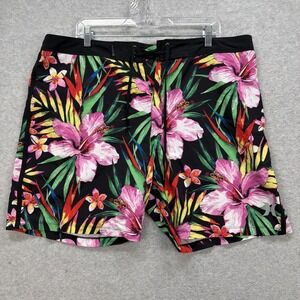Hurley Phantom Board Shorts Mens 38 Floral Tropical‎ Hawaiian Surf Swim Resort
